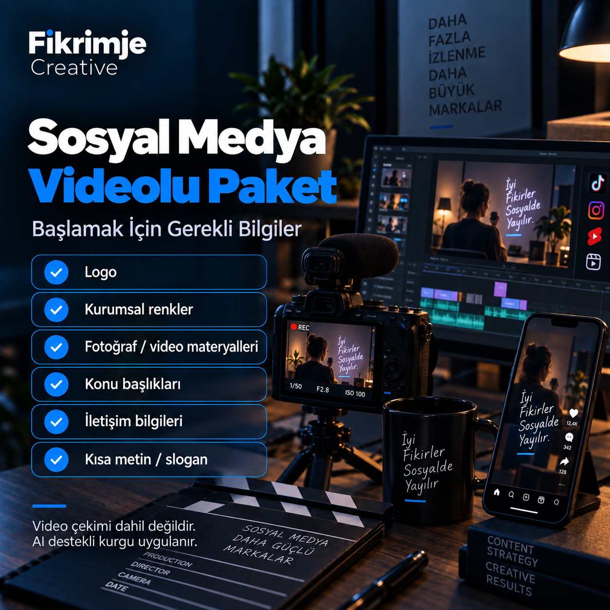 Sosyal Medya Videolu Paket için gerekli bilgiler